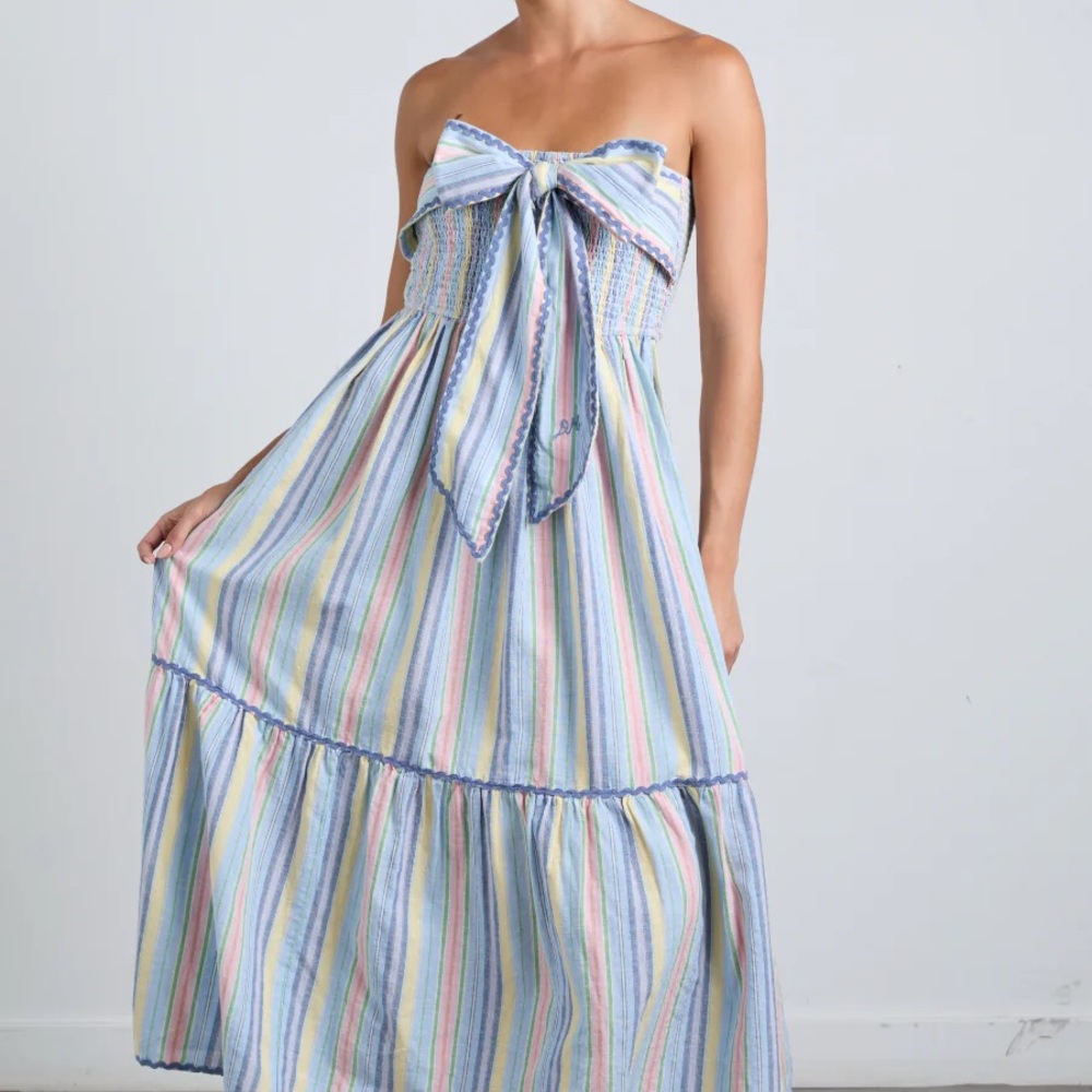 Damson Madder “Pia” striped dress